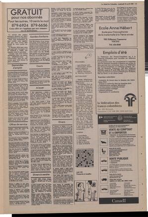 Le Soleil de Colombie, April 19, 1985, page 15