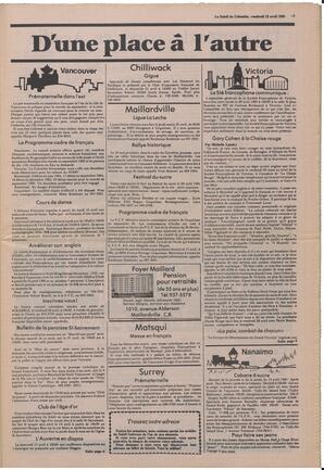 Le Soleil de Colombie, April 12, 1985, page 3