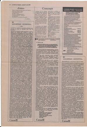 Le Soleil de Colombie, April 5, 1985, page 14