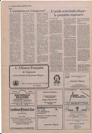 Le Soleil de Colombie, March 29, 1985, page 22