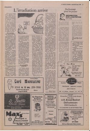 Le Soleil de Colombie, March 29, 1985, page 21