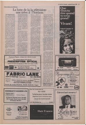 Le Soleil de Colombie, March 29, 1985, page 19