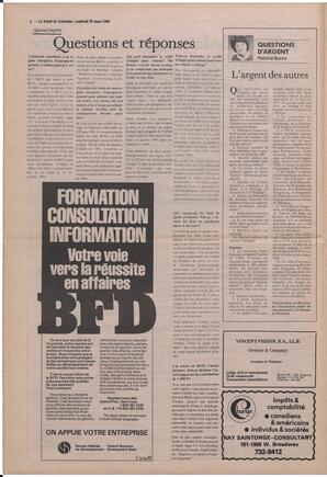 Le Soleil de Colombie, March 22, 1985, page 8