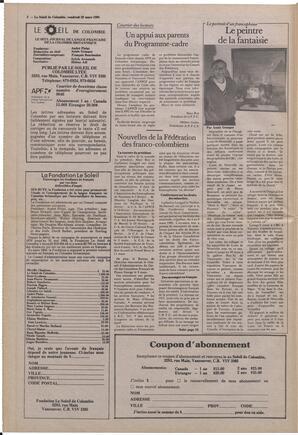 Le Soleil de Colombie, March 22, 1985, page 2