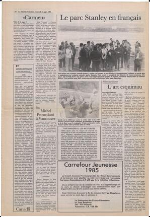 Le Soleil de Colombie, March 15, 1985, page 16