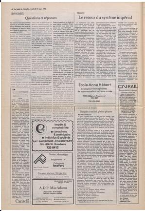 Le Soleil de Colombie, March 15, 1985, page 6