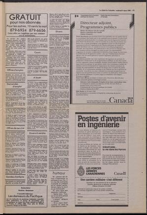 Le Soleil de Colombie, March 8, 1985, page 19