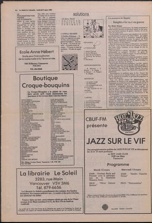 Le Soleil de Colombie, March 8, 1985, page 14