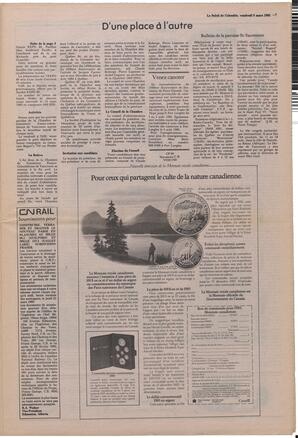 Le Soleil de Colombie, March 8, 1985, page 7