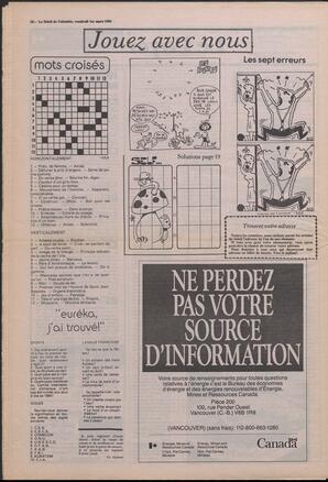 Le Soleil de Colombie, March 1, 1985, page 18