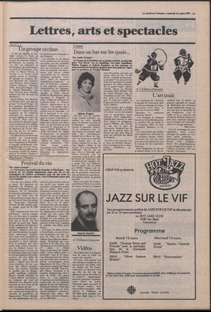 Le Soleil de Colombie, March 1, 1985, page 15