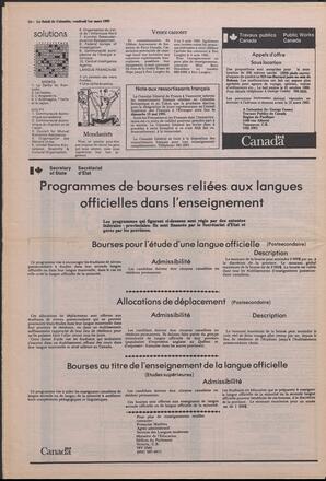 Le Soleil de Colombie, March 1, 1985, page 14