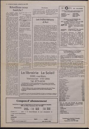 Le Soleil de Colombie, March 1, 1985, page 2