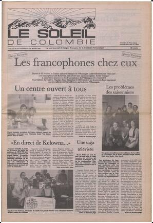 Le Soleil de Colombie, March 1, 1985, page 1