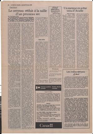 Le Soleil de Colombie, February 22, 1985, page 20