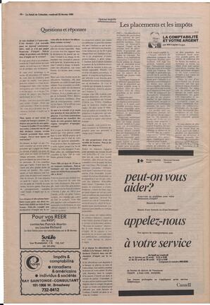 Le Soleil de Colombie, February 22, 1985, page 16