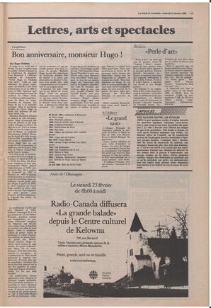 Le Soleil de Colombie, February 15, 1985, page 15