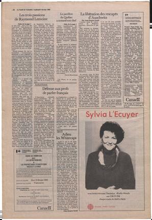 Le Soleil de Colombie, February 8, 1985, page 20
