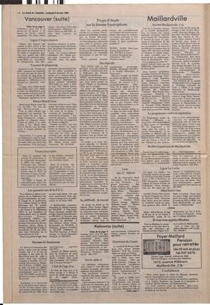 Le Soleil de Colombie, February 8, 1985, page 4