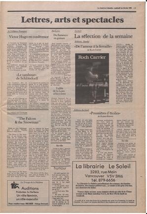 Le Soleil de Colombie, February 1, 1985, page 11