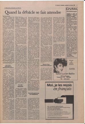 Le Soleil de Colombie, February 1, 1985, page 5