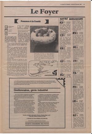Le Soleil de Colombie, January 25, 1985, page 13