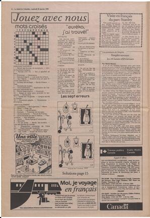Le Soleil de Colombie, January 25, 1985, page 6