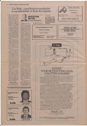 Le Soleil de Colombie, January 25, 1985, page 4