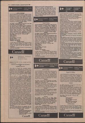 Le Soleil de Colombie, January 18, 1985, page 12