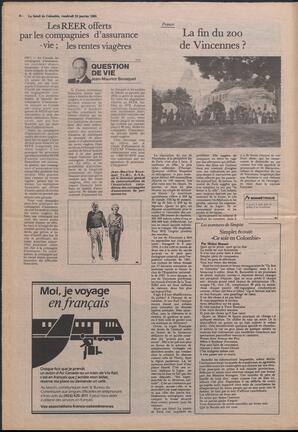 Le Soleil de Colombie, January 18, 1985, page 6