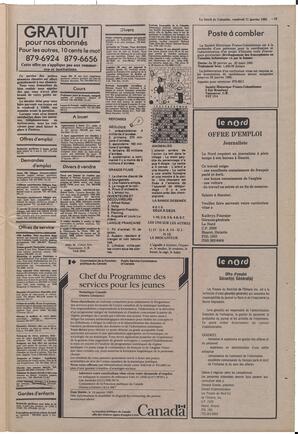Le Soleil de Colombie, January 11, 1985, page 19