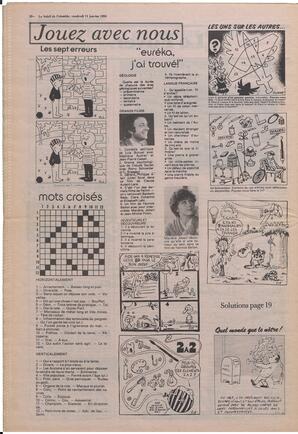 Le Soleil de Colombie, January 11, 1985, page 18
