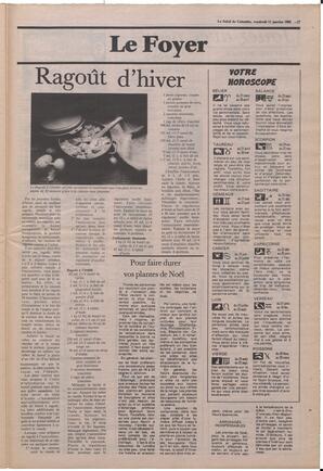 Le Soleil de Colombie, January 11, 1985, page 17
