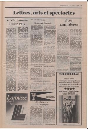 Le Soleil de Colombie, January 11, 1985, page 15