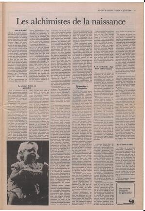 Le Soleil de Colombie, January 11, 1985, page 13
