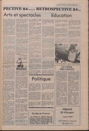 Le Soleil de Colombie, December 21, 1984, page 7
