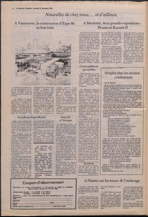 Le Soleil de Colombie, December 14, 1984, page 4