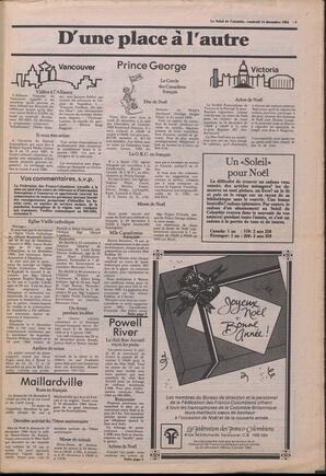 Le Soleil de Colombie, December 14, 1984, page 3