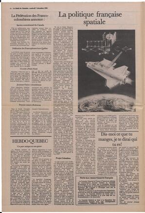 Le Soleil de Colombie, December 7, 1984, page 4