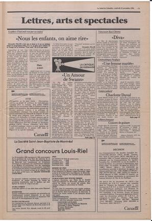 Le Soleil de Colombie, November 16, 1984, page 15