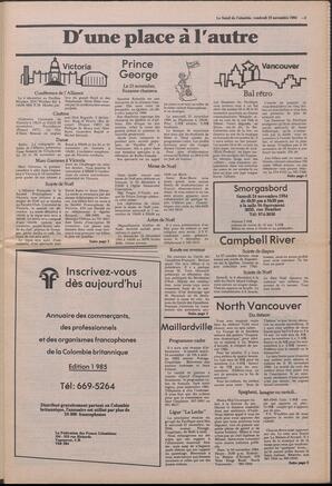 Le Soleil de Colombie, November 16, 1984, page 3