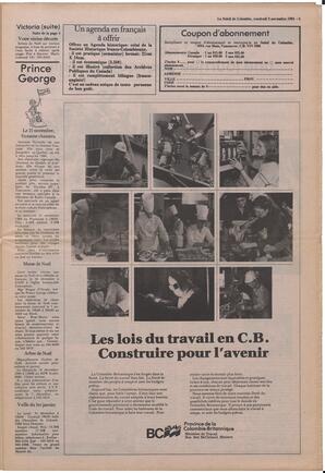 Le Soleil de Colombie, November 9, 1984, page 5