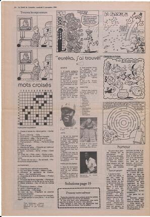 Le Soleil de Colombie, November 2, 1984, page 18