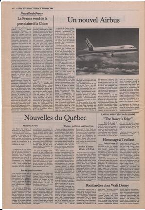 Le Soleil de Colombie, November 2, 1984, page 16