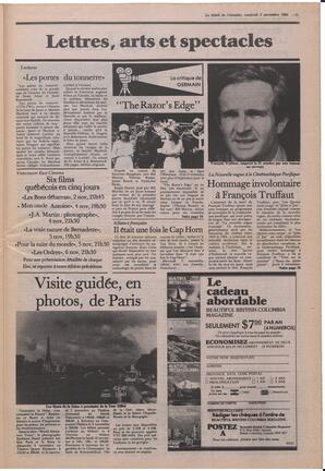 Le Soleil de Colombie, November 2, 1984, page 15