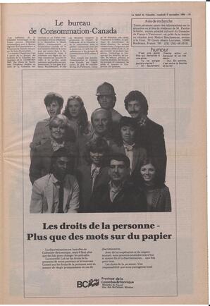 Le Soleil de Colombie, November 2, 1984, page 13