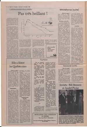 Le Soleil de Colombie, November 2, 1984, page 8