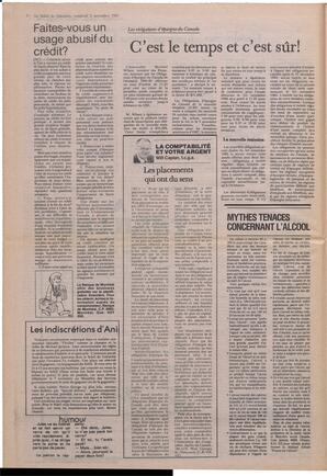 Le Soleil de Colombie, November 2, 1984, page 6