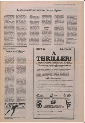 Le Soleil de Colombie, November 2, 1984, page 5