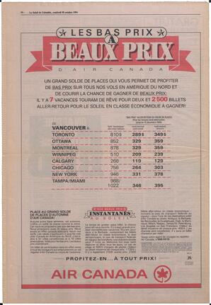 Le Soleil de Colombie, October 26, 1984, page 16
